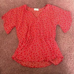 Size Small, Red Dress Shirt
